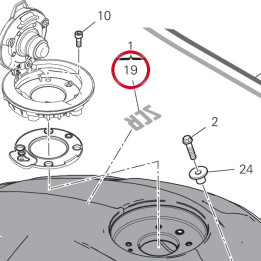 Decalcomanie supérieur — réf. 4381L201A | Ducati Store