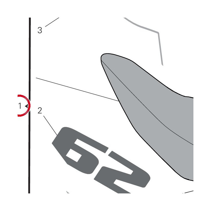 Porte-Numero D. 48217201BC — réf. 48217201BC | Ducati Store