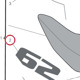 Decalcomanie Porte-Numero — réf. 4381L181A | Ducati Store