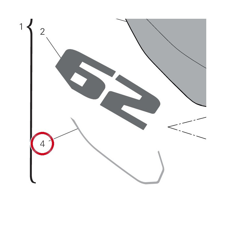 Decalcomanie inférieur — réf. 4381L151A | Ducati Store