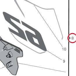 Porte-Numero G. 48217211AC — réf. 48217211AC | Ducati Store