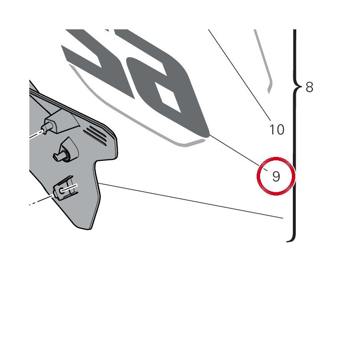 Decalcomanie Porte-Numero — réf. 4381L191A | Ducati Store