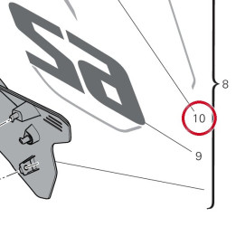 Decalcomanie supérieur — réf. 4381L171A | Ducati Store
