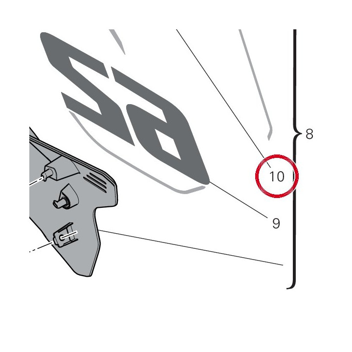 Decalcomanie supérieur — réf. 4381L171A | Ducati Store