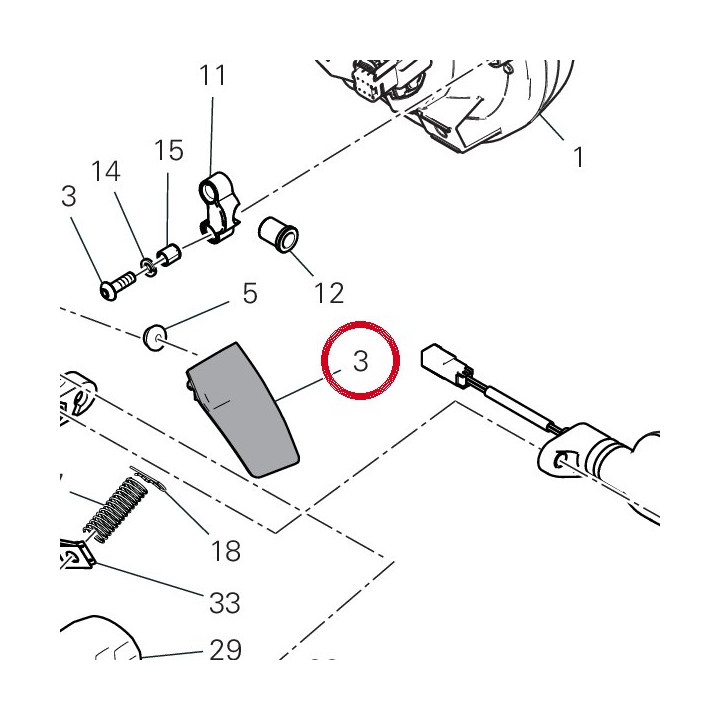 Couvercle droit 4601N171AF — réf. 4601N171AF | Ducati Store