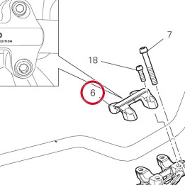 Cavalier guidon, supérieur — réf. 36016651AA | Ducati Store