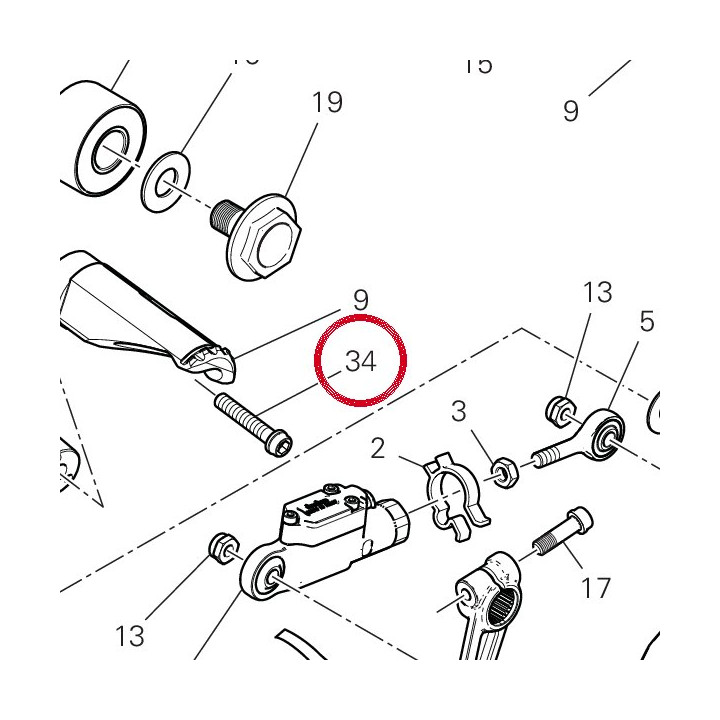 Vis tceif M8X20 77157233B — réf. 77157238B | Ducati Store