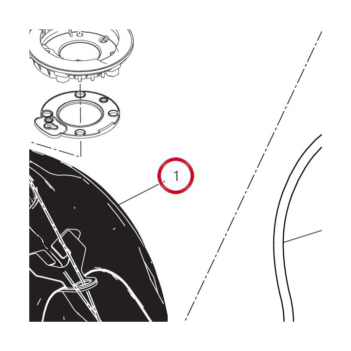 Réservoir carburant — réf. 58613181DF | Ducati Store