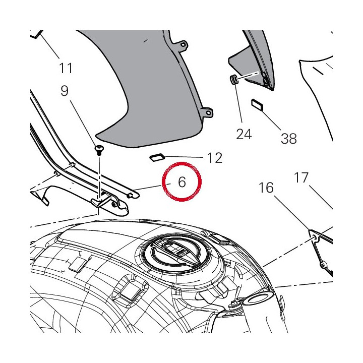 Protection 4601N191AB — réf. 4601N191AB | Ducati Store