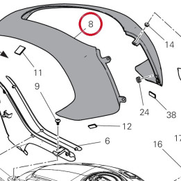 Cache réservoir 4601M931CG — réf. 4601M931CG | Ducati Store