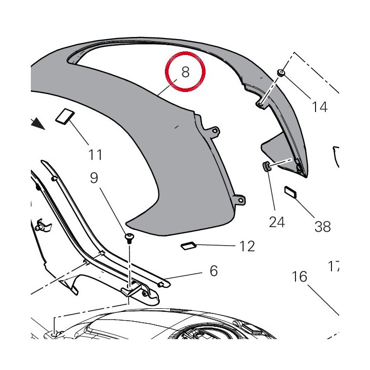 Cache réservoir 4601M931CG — réf. 4601M931CG | Ducati Store
