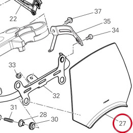 Cover cruscotto 4601S861AA — réf. 4601S861AA | Ducati Store