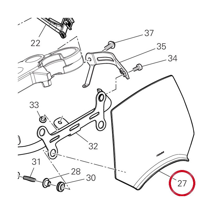 Cover cruscotto 4601S861AA — réf. 4601S861AA | Ducati Store