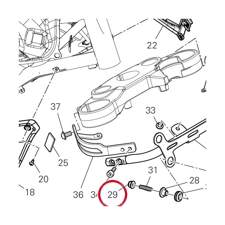 Écrou autobloquant bride M6 — réf. 74841151A | Ducati Store