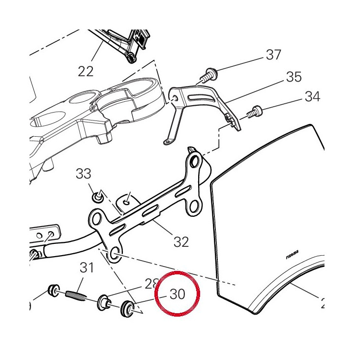 Joint en caoutchouc — réf. 76440661A | Ducati Store