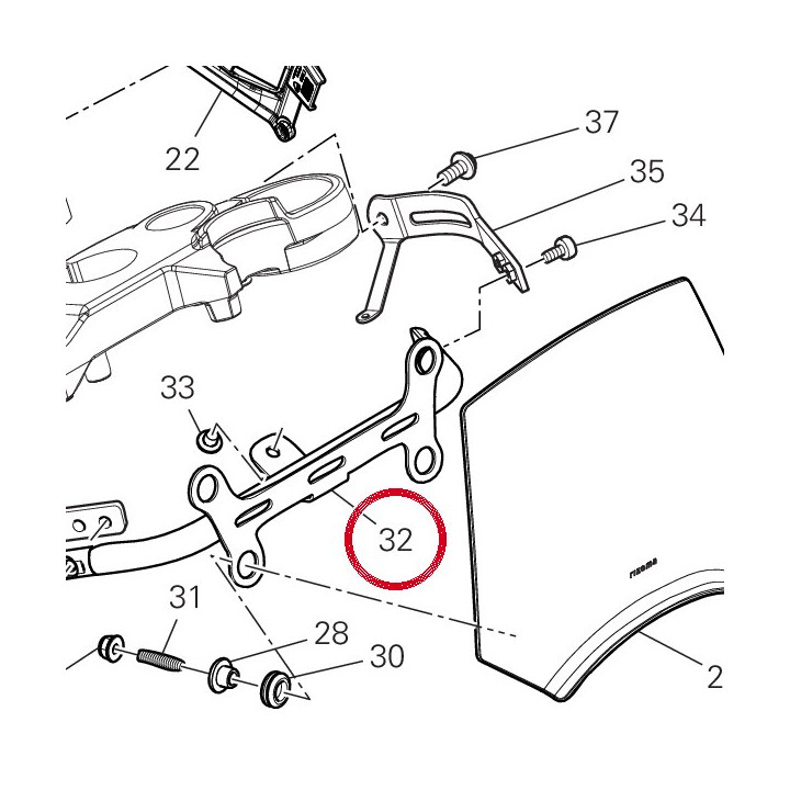 Support cache 8291T461AA — réf. 8291T461AA | Ducati Store