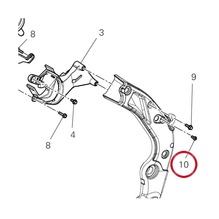 Vis tceir M5X10 din6912 8,8 — réf. 77354713B | Ducati Store