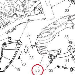 Bride droite 97111691AA — réf. 97111691AA | Ducati Store