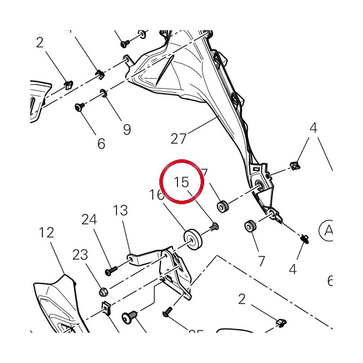 Vis tbeif M6X12 77240403C — réf. 77240403C | Ducati Store