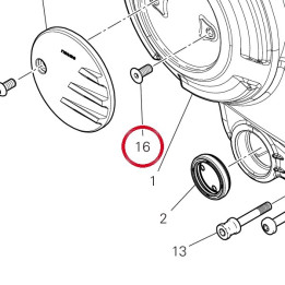 Vis tceir M6X10 77350623B — réf. 77350623B | Ducati Store