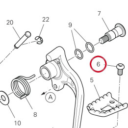 Vis tbei M6X12 77950461B — réf. 77950461B | Ducati Store