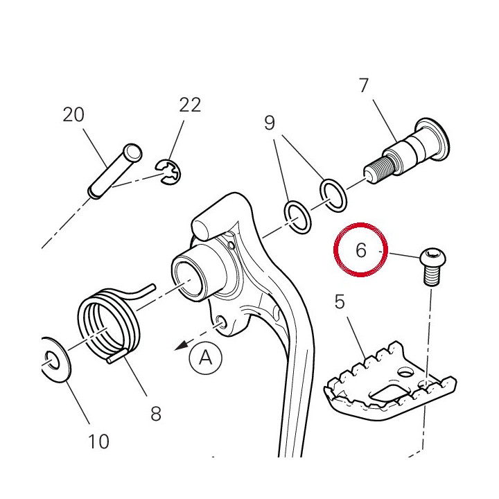 Vis tbei M6X12 77950461B — réf. 77950461B | Ducati Store