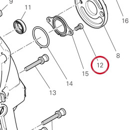 Vis tceir M6X12 77354858B — réf. 77354858B | Ducati Store