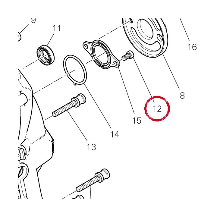 Vis tceir M6X12 77354858B — réf. 77354858B | Ducati Store