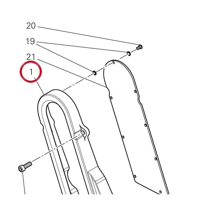 Couvercle de courroie — réf. 24512021B | Ducati Store