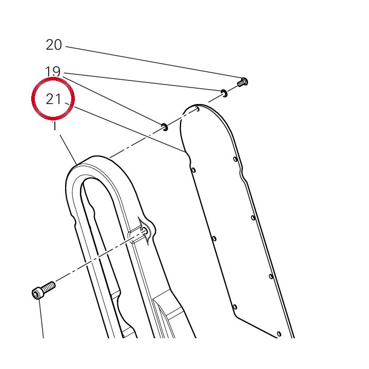 Couvercle courroie vertical — réf. 24718471A | Ducati Store