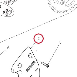 Couvercle pignon chaîne — réf. 4601G752A | Ducati Store