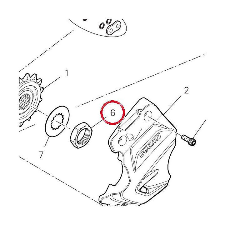 Ecrou 75010071A — réf. 75010071A | Ducati Store