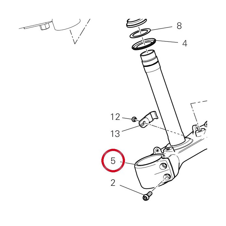 Base di sterzo 34221031AA — réf. 34221031AA | Ducati Store