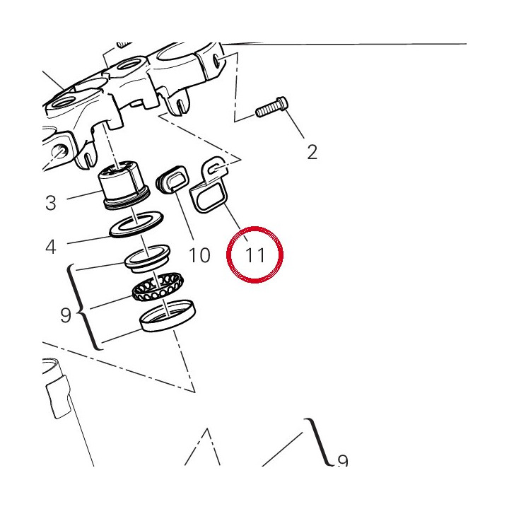 Equerre capteur 8301B111AA — réf. 8301B111AA | Ducati Store