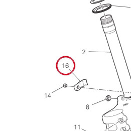 Guide tuyau frein avant — réf. 83018691A | Ducati Store