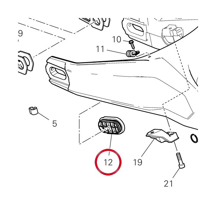 Bouchon bras oscillant — réf. 87210981A | Ducati Store