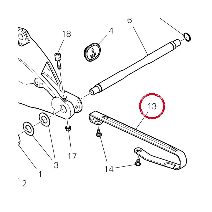 Glissiere 44712022A — réf. 44712022A | Ducati Store