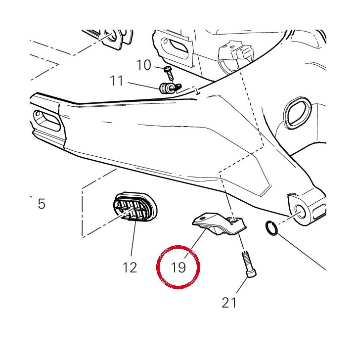 Support bavette — réf. 8291J221AA | Ducati Store