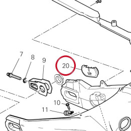 Bouchon bras oscillant — réf. 87211621A | Ducati Store