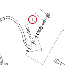 Vis fixation tuyau frein — réf. 77914651A | Ducati Store