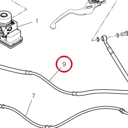Durite maître cylindre av — réf. 61811421C | Ducati Store