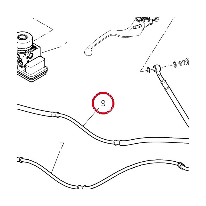 Durite maître cylindre av — réf. 61811421C | Ducati Store