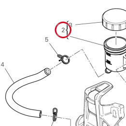 Réservoir liquide freins — réf. 58540301A | Ducati Store