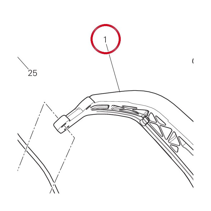Support bavette — réf. 561A3171C | Ducati Store