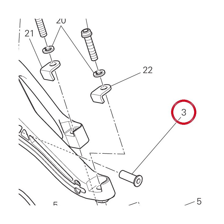 Douille long 71115851AA — réf. 71115851AA | Ducati Store