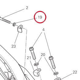 Rondelle 85350031A — réf. 85350031A | Ducati Store