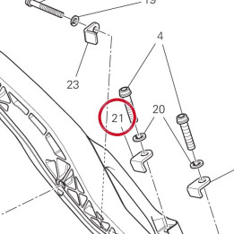 Plaquette long 85110231AB — réf. 85110231AB | Ducati Store