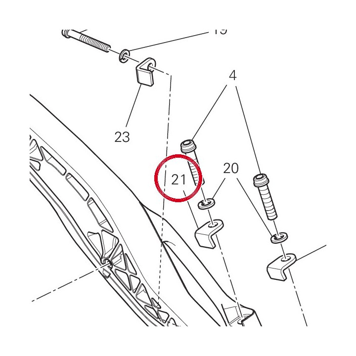 Plaquette long 85110231AB — réf. 85110231AB | Ducati Store