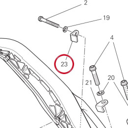 Plaquette 6.00 mm — réf. 85110251AA | Ducati Store