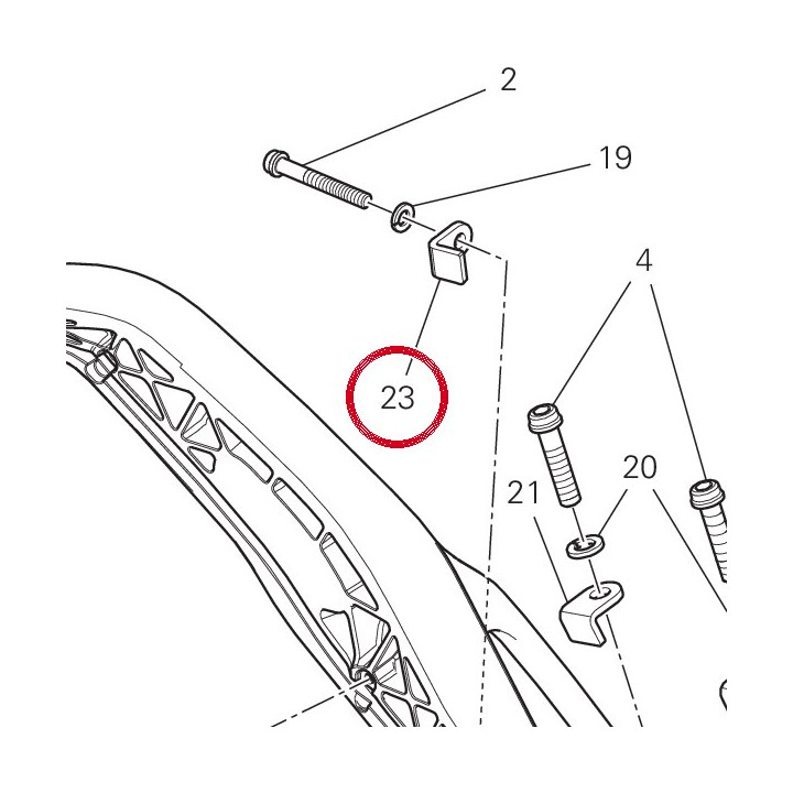 Plaquette 6.00 mm — réf. 85110251AA | Ducati Store